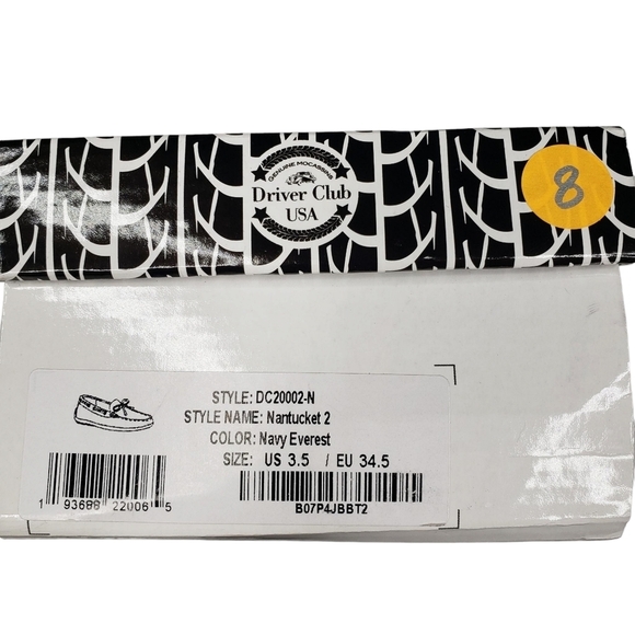 Driver Club USA | NIB Nantucket 2 Navy Everest Preppy Leather Loafers Boy's 3.5 - Picture 2 of 14